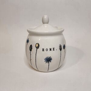 Vintage Magenta Rae Dunn Home Wildflowers Sugar Bowl